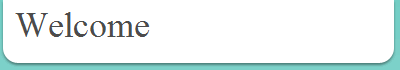 Welcome